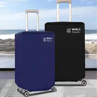 1pc Durable luggage dust cover for world travelers - elastic and scratch resistant luggage protection cover, suitable for 18-32 4