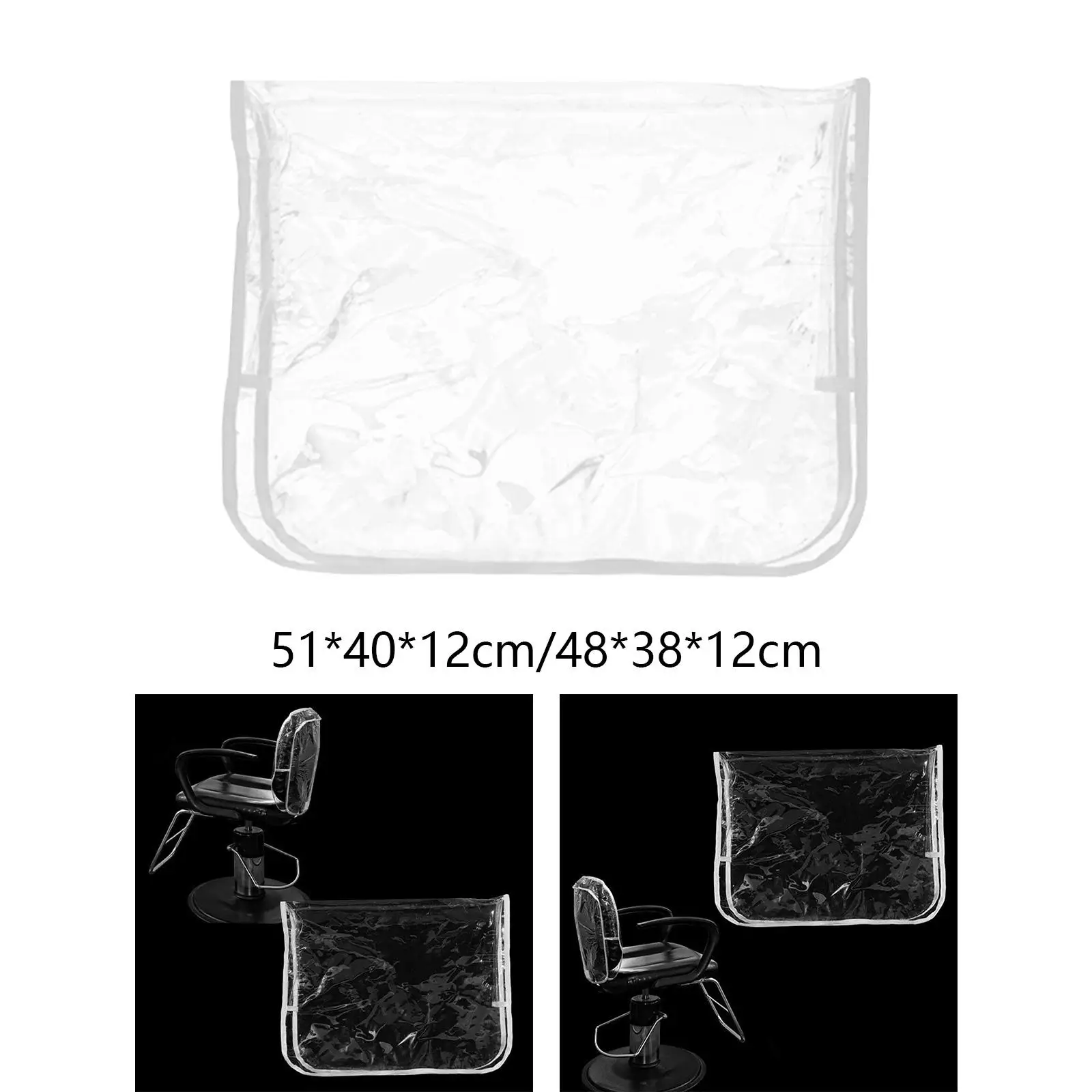 Chair Back Cover Clear Portable Lightweight Sturdy Chair Protect Cover Styling Chair for Hairdressing SPA Beauty Center Salon 3