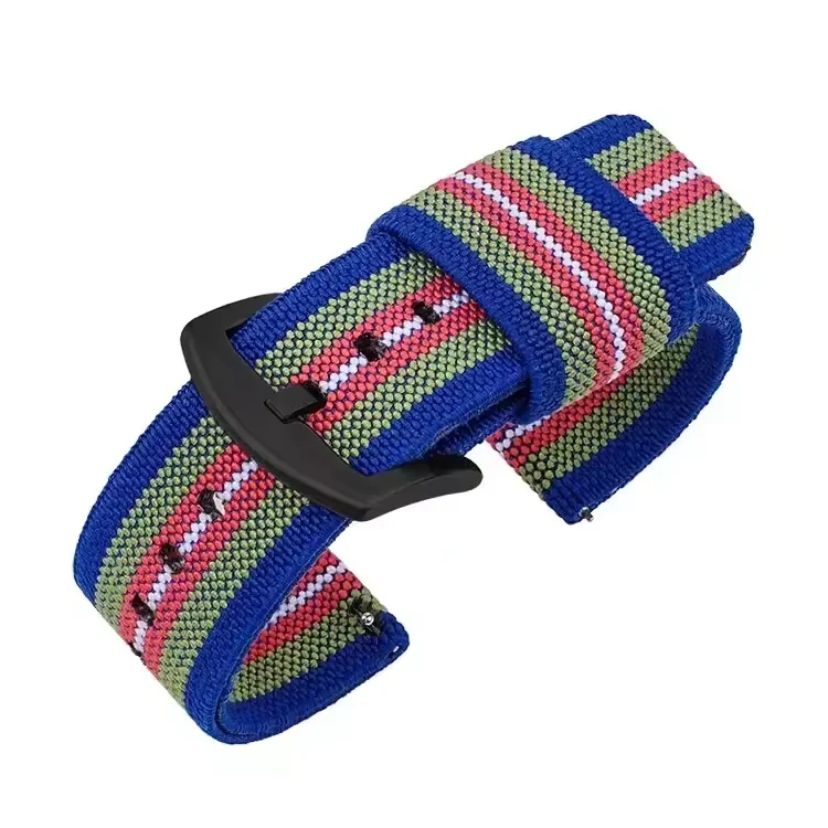Durable Nylon Military-Style Elastic Watch Band