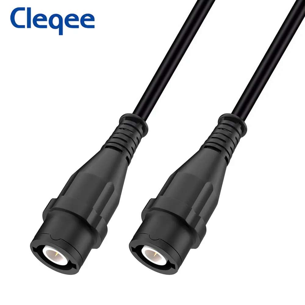 Cleqee P1202 BNC Male Plug To BNC Male Plug Coaxial Cable Oscilloscope Test Lead 100CM BNC-BNC