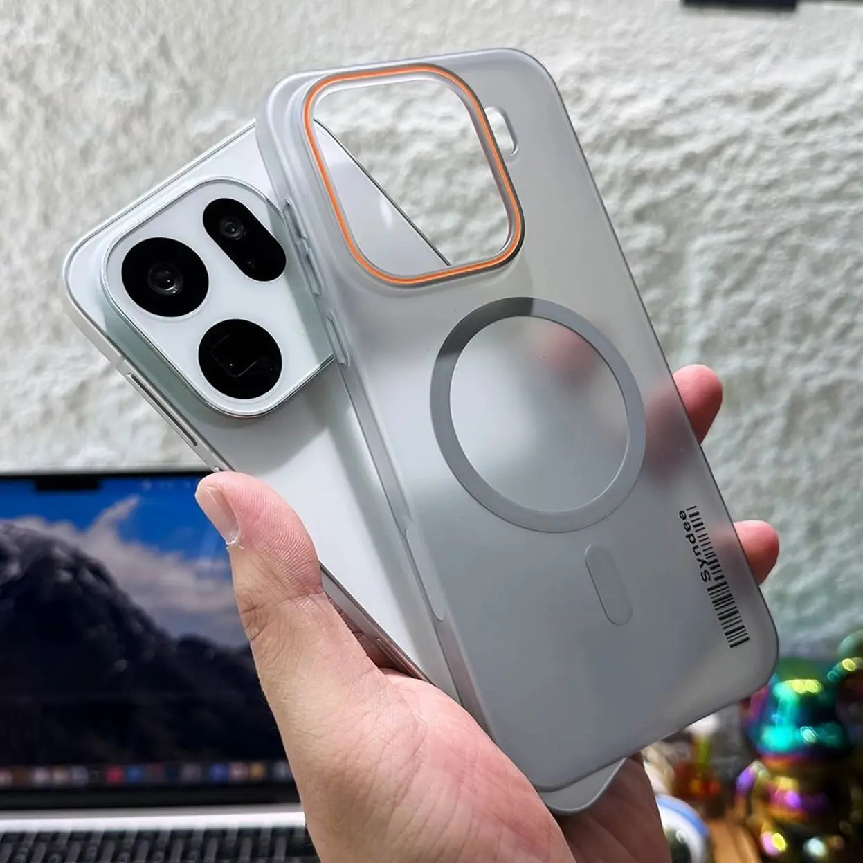 Candy Matte Clear Magnetic Translucent Frosted Hard Cover
