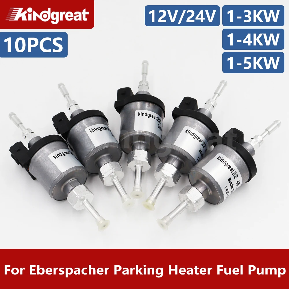 

10PCS/lot 1-3KW 1-4KW 1-5KW 12V/24V Fuel Oil Dosing Pump fit For Eberspacher Diesel parking heater Fuel Pump