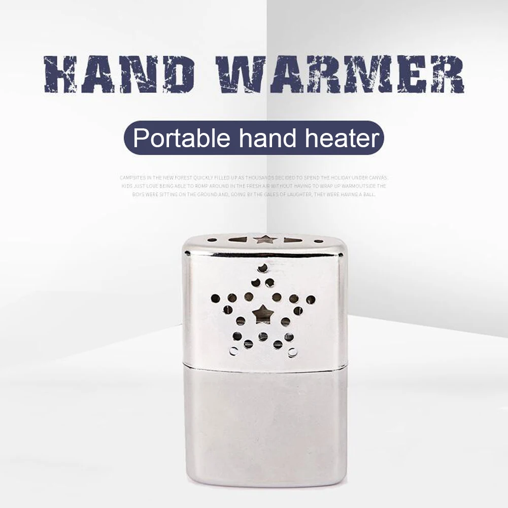 Hand Warmer Heater Refillable Pocket Hand Warmer Long Lasting Kerosene Hand Warmer Heated Hand Warmer for Camping Hiking