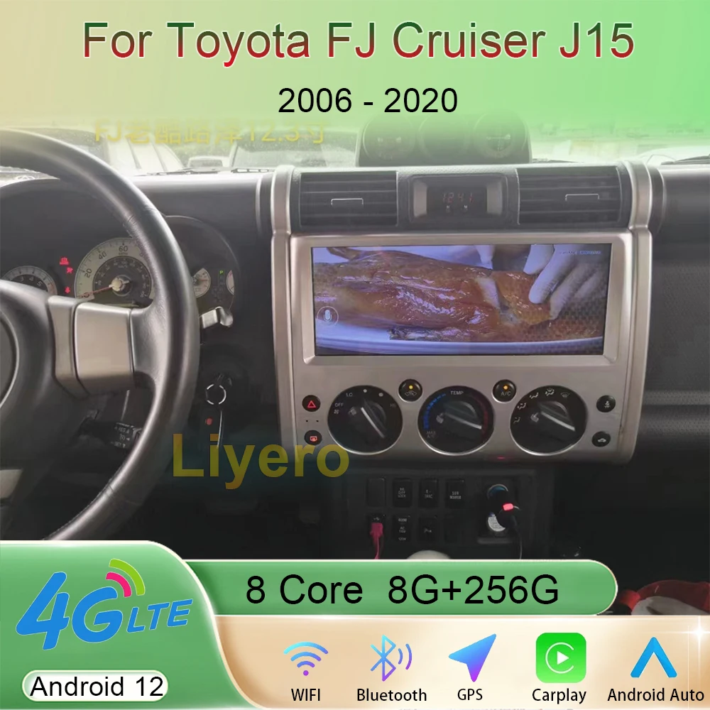 

12.3 Inch Android 13 For Toyota FJ Cruiser J15 2006-2020 Car Radio Stereo Multimedia Player GPS Navigation Carplay Autoradio 4G