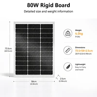 Panneau solaire portable, plusieurs puissances disponibles : 80W/E100/E200/P300/P400/E420, pour camping, camping-car et utilisation en extérieur. 2