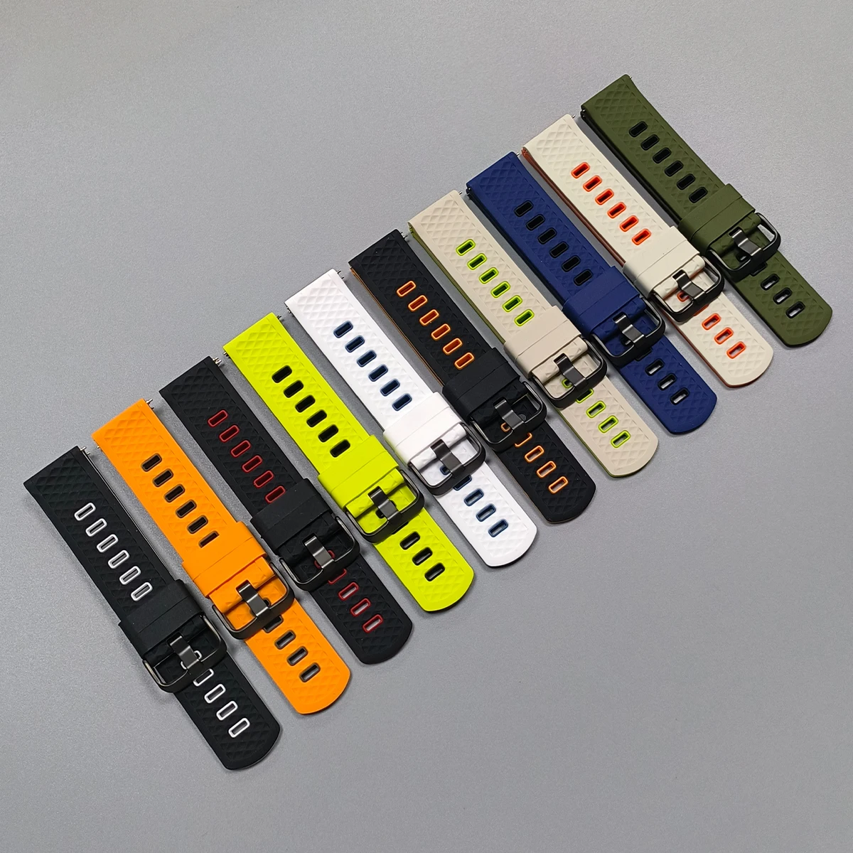 Waterproof Silicone Watch Strap, 22mm - Versatile and Durable Wristband Bracelet Accessory