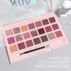 21-color Eyeshadow Palette, Matte And Shimmering Glitter Multicolor Nude Red Brown Tone Eyeshadow, Waterproof And Sweat-proof Da 2