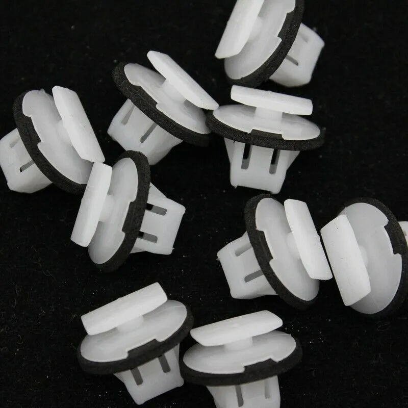 

10 Pcs For Nissan Exterior-Wheel Fender Flare Molding Clip 76882JG10A White Nylon Car Replacement Parts Automotive Goods