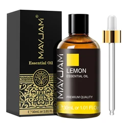 Aromatherapy Essential Oil Blend - Lavender, Vanilla, Jasmine, Eucalyptus, and Peppermint (30ml) - 30ml (Lemon)
