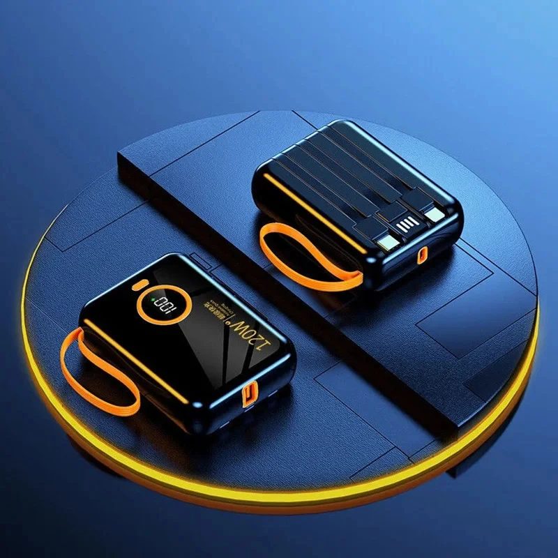 120W 100000mAh Portable Power Bank High Capacity Cable Two-way Fast Charging Mini Powerbank For iPhone Samsung ﻿2025 3
