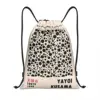 Custom Yayoi Kusama Japanese Exhibition Drawstring Bags for Training Yoga Backpacks Women Men Sports Gym Sackpack 1
