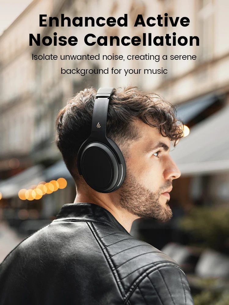Edifier Wh700nb Fones de Ouvido sem Fio com Cancelamento de Ruído Ativo Bluetooth 5.3 Conexão Multiponto Fones de Ouvido Dobráveis 68h de Reprodução - Image 2