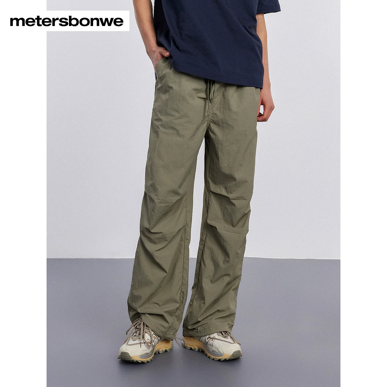 

Metersbonwe Loose Paratrooper Pants Men Summer New Fashion Woven Long Trousers Male Sports Pants Brand Bottoms