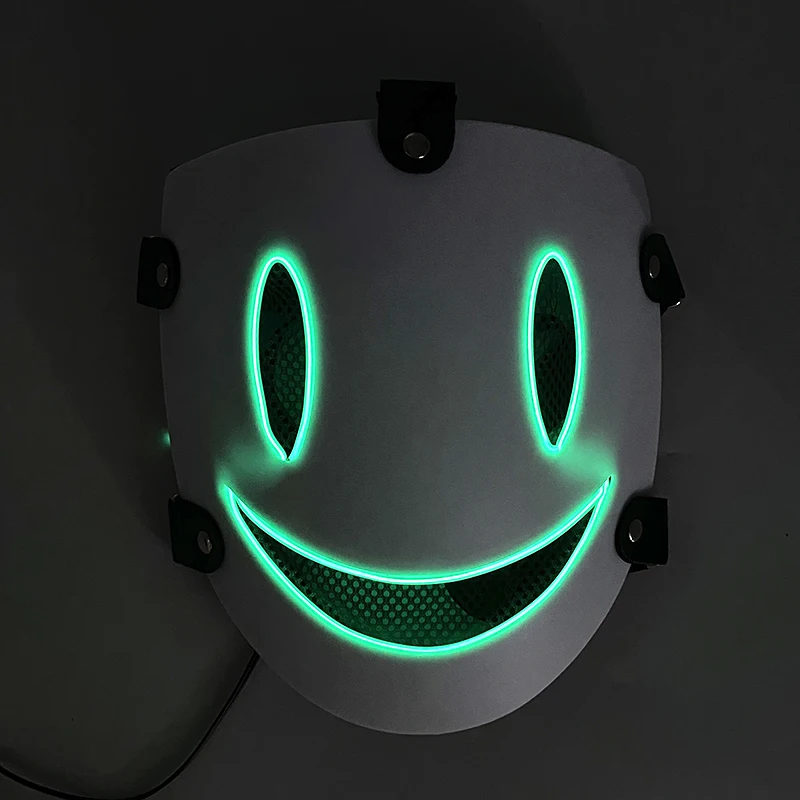 High Rise Invasion-Inspired Yuri Honjo Neon Glow Face Mask Cosplay Prop