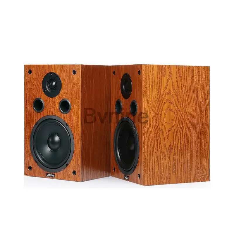 200W 6.5 Inch Desktop Two-Way Speaker High Power HiFi Audio Speaker Passive Bookshelf Surround Home Theater Sound Box