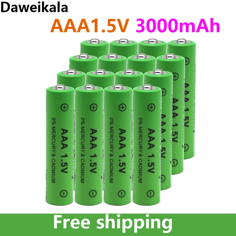 New 1.5V Aaa Battery 3000Mah Rechargeable Battery Ni-Mh 1.5 V Aaa Battery For Clocks Mice Computers Toys So On + Free Shipping