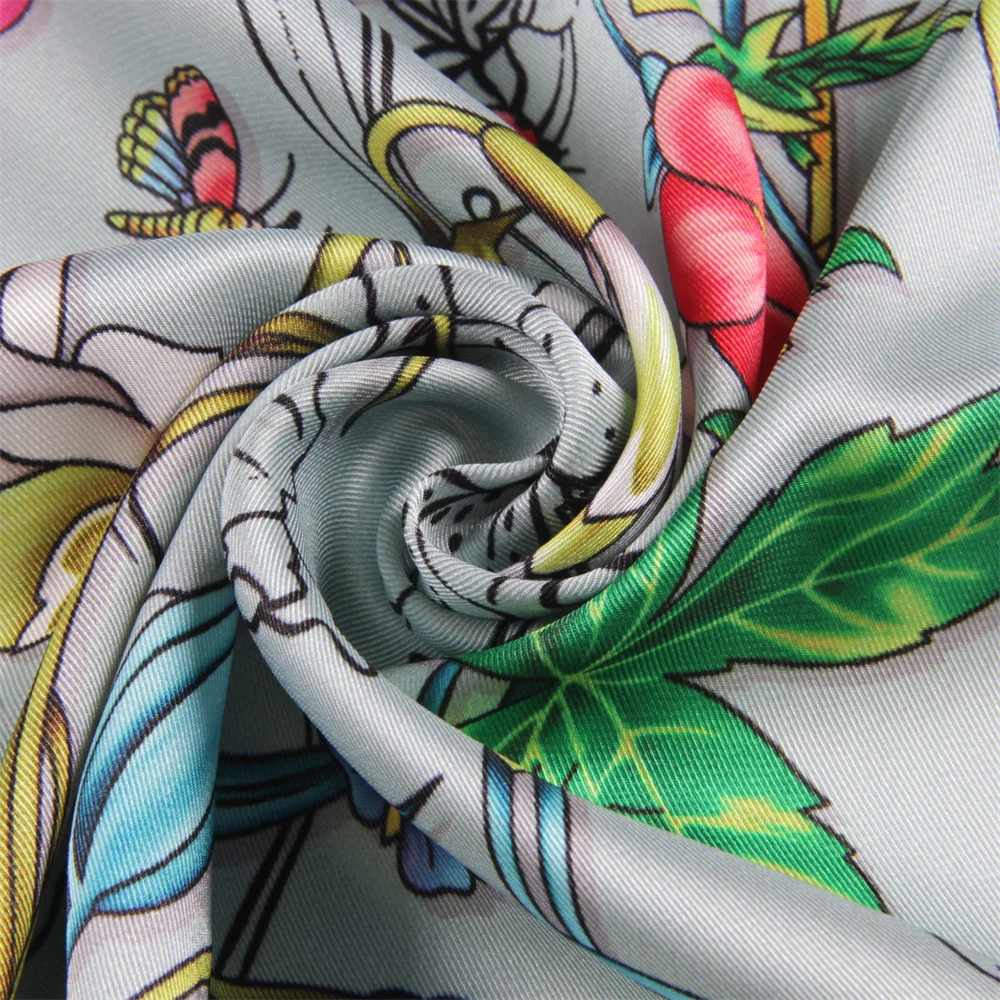 Printed Silk Square Scarf 5