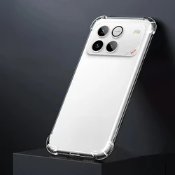 Luxury Transparent Shockproof Silicone Phone Case with Airbag Corners for Honor Win RT (Clear)