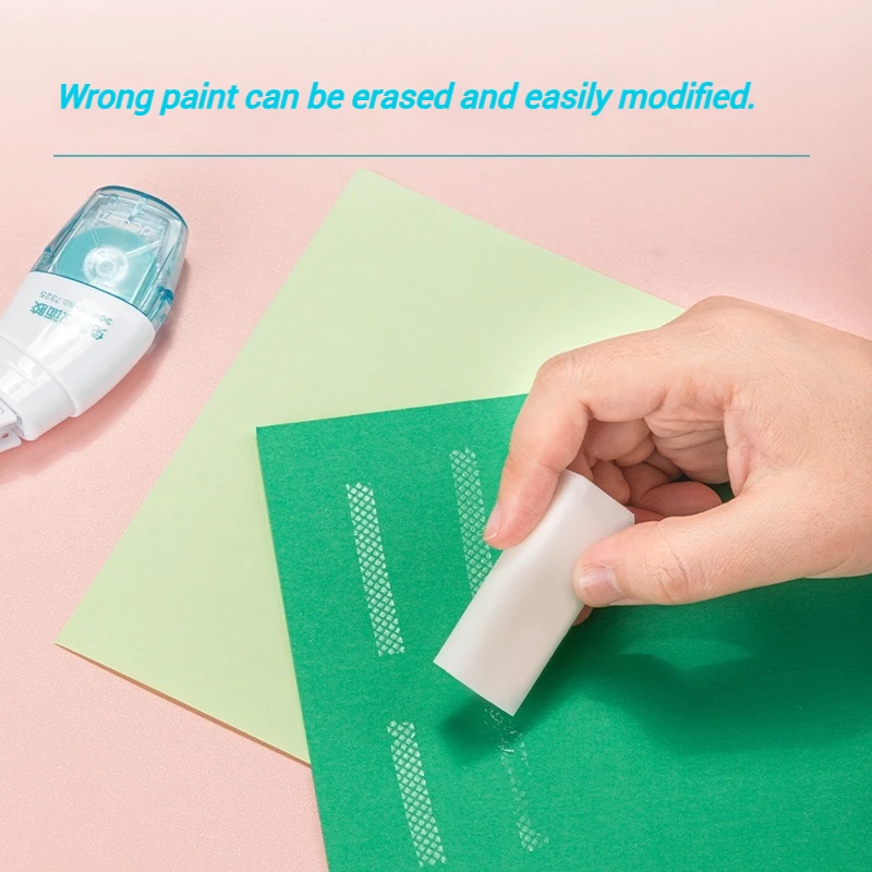 Deli Double Sided Adhesive Tape, Roller Glue Tape, 6mm * 8m with Refill Glue, DIY Journal Stationery, 1PC 5