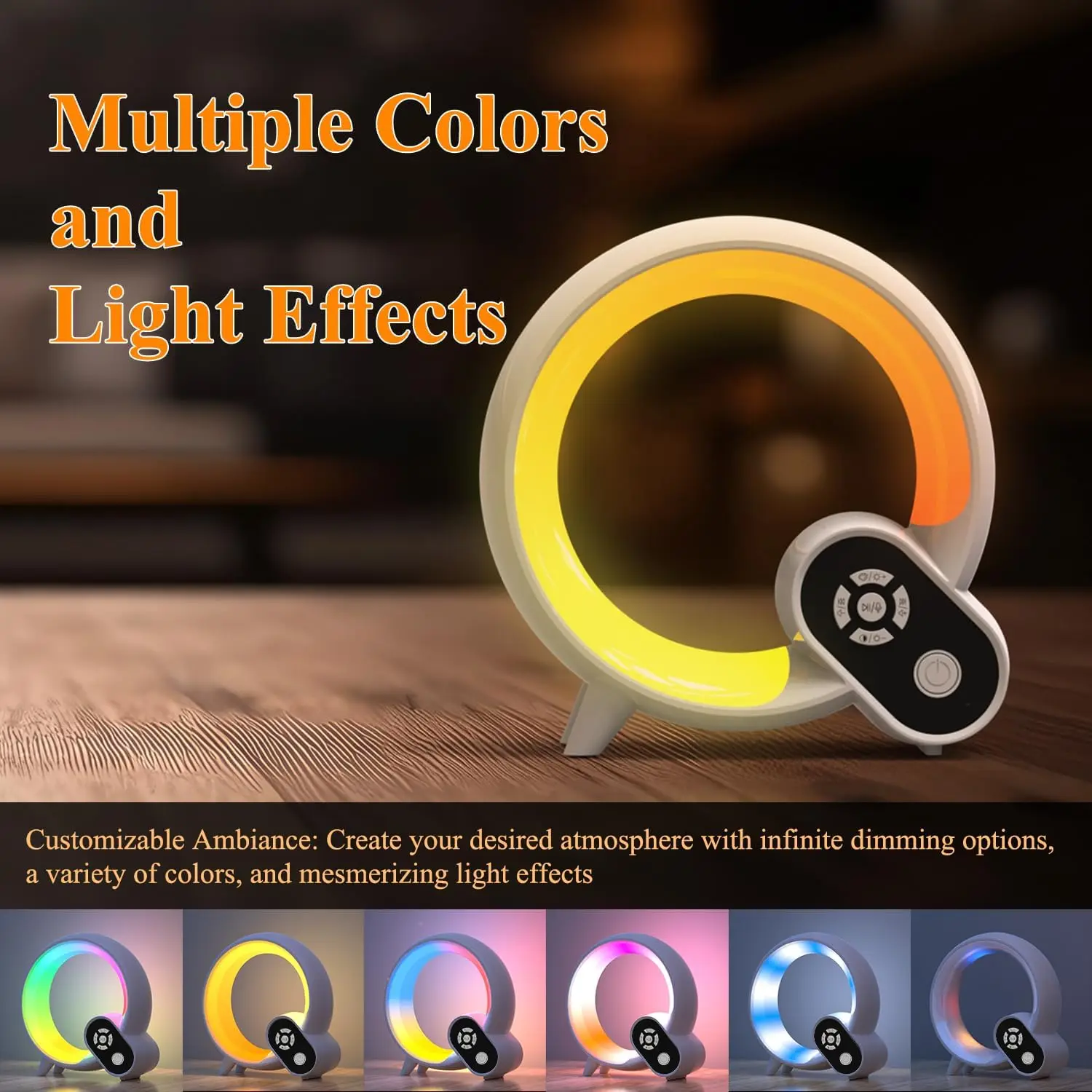 

Фонарь детский с регулируемой яркостью, разноцветный прикроватный светильник с регулируемой яркостью, 15 белых шумов, портативная Плавная лампа, подарок для ребенка