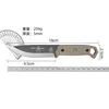 TOPS Brakimo Fixed Blade Knife D2 Blade Nylon Fiber Handle Tactical Knife Outdoor Camping Survival Hunting Tool EDC Pocket Knife 6