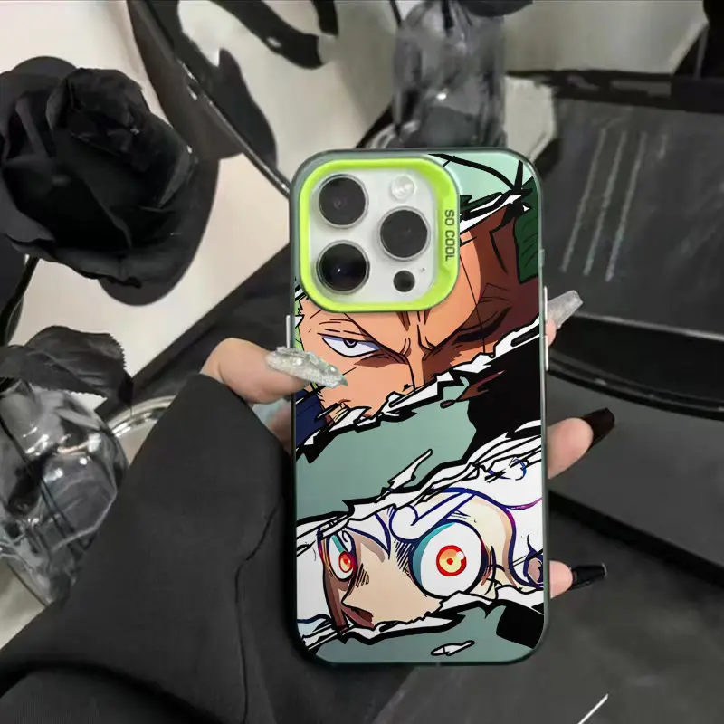 thumbnail image 1 of Funda de teléfono de animación Ardour recto súper fresco para iPhone 15 14 13 12 11Pro Max 78Plus XR XS MAX MINI Y2K, cubierta trasera anticaída, 1 of 5