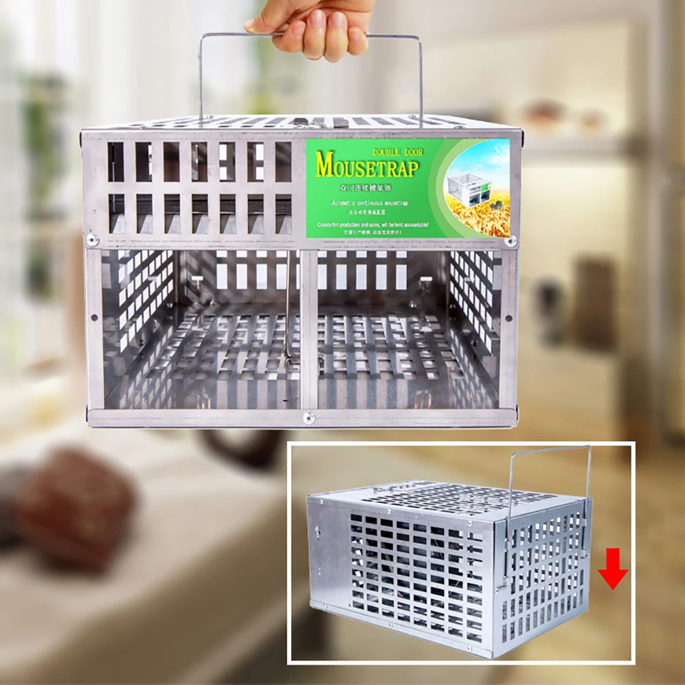 https://ae01.alicdn.com/kf/S783c7706387c4a5a934d617e5469ae9cv/Humane-Smart-Double-Door-Rat-Trap-Steel-No-Kill-Live-Catch-with-Air-Holes-Mice-Trap.jpg