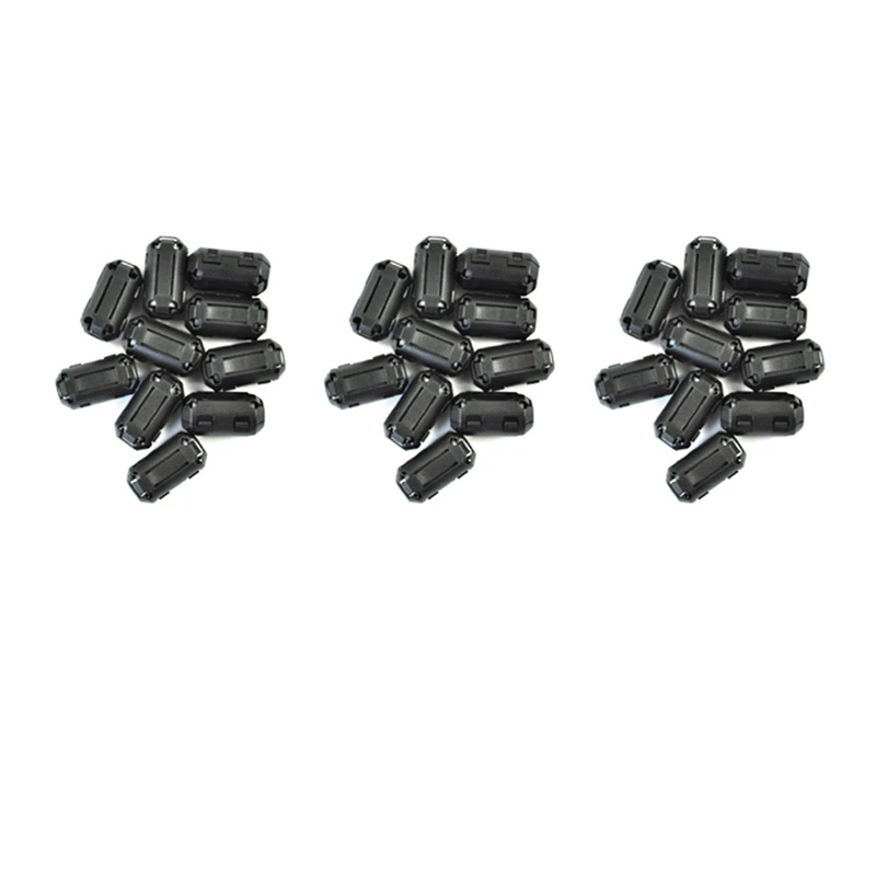 

30 Pcs Movable 7Mm Inner Diameter Black Ferrite Core Ring Cable Clip