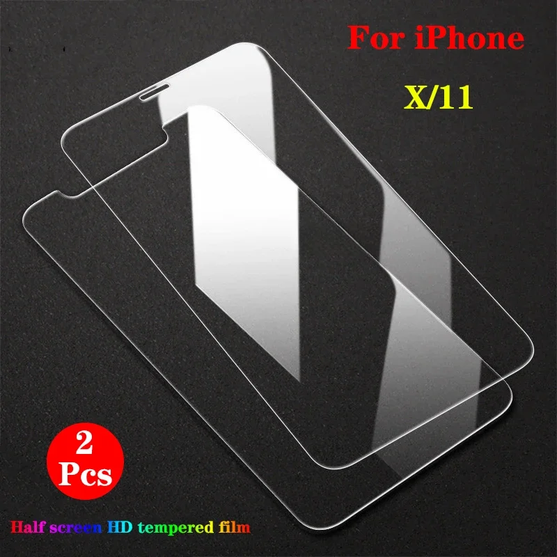

2 шт., защитное закаленное стекло для экрана IPhone 11 Pro X XR XS Max 5 5S 11Pro