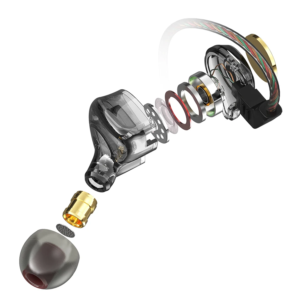 QKZ AK3 Dynamic HIFI Bass In Ear Monitor Earphones Headphones