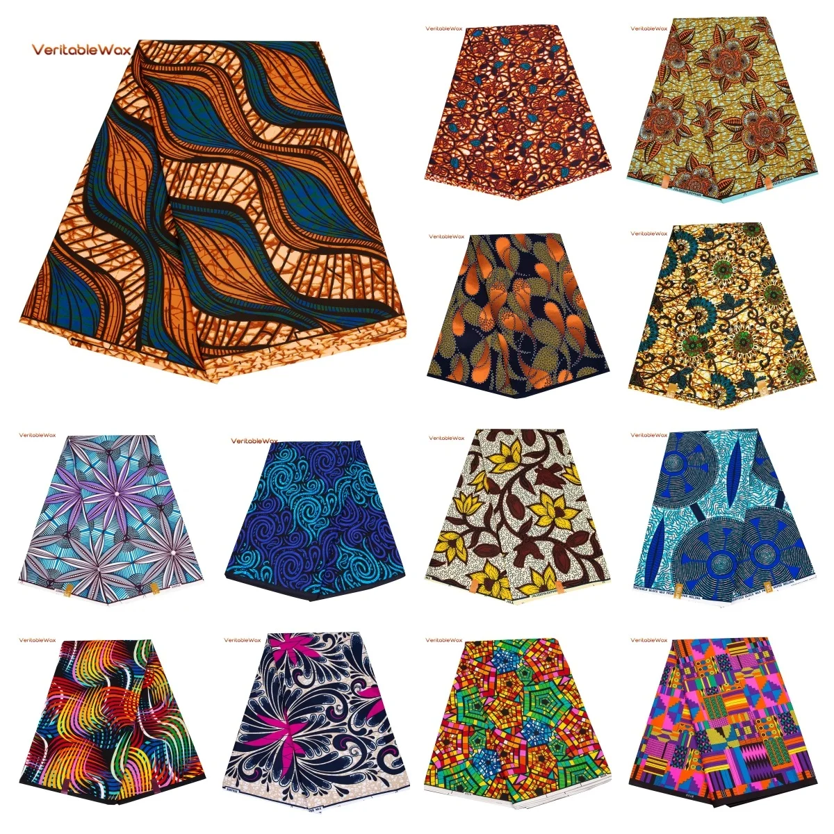 African Ankara Wax Fabric Patchwork Retro Style Double Prints Warp DIY Cloth Sewing Materials Africa Loincloth Polyester Tissu