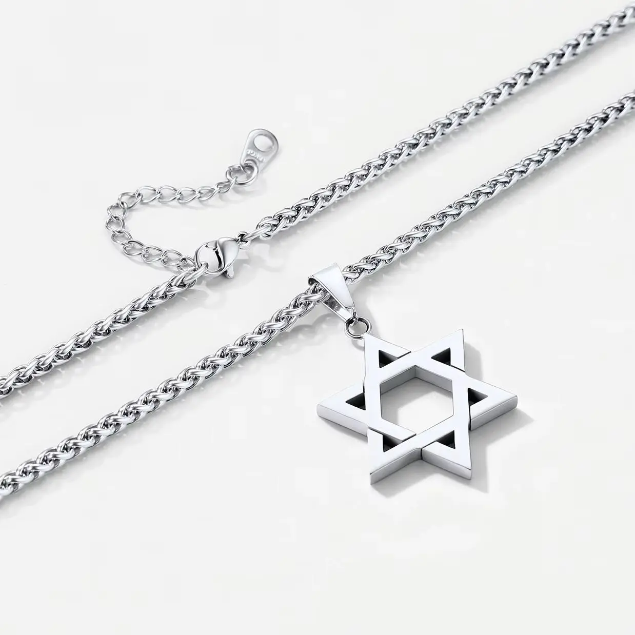 Magen Star Of David Pendant Necklaces for Man Women 316L Stainless