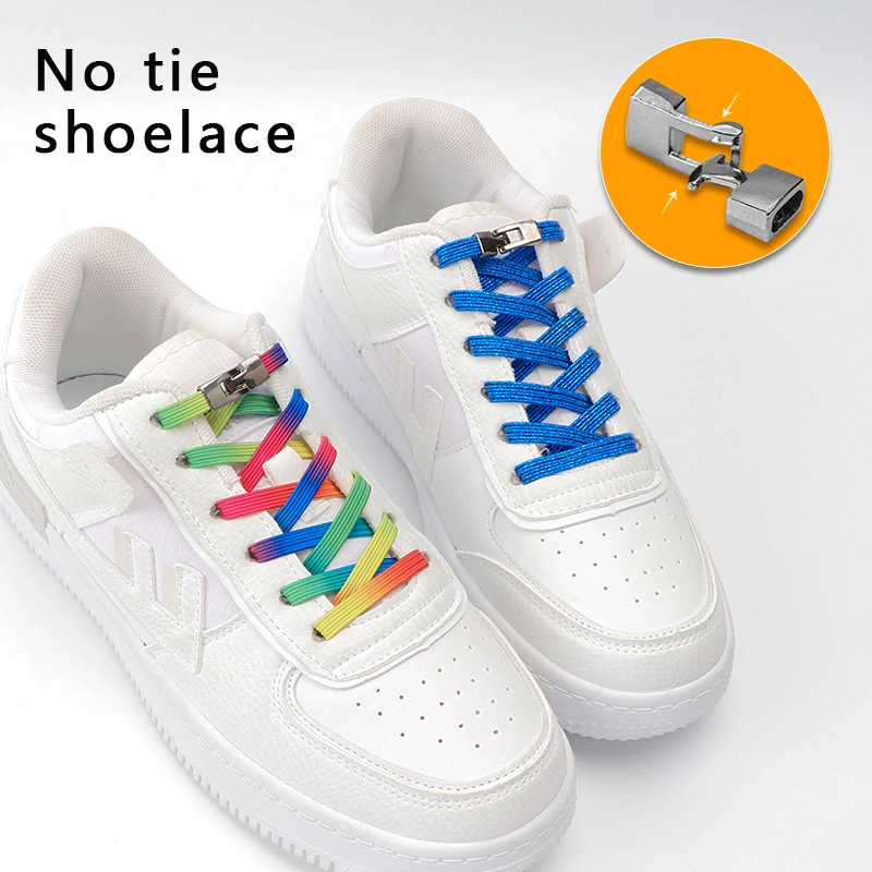 Soft Elastic No tie Shoelaces  No tie laces, Shoe laces, Tie shoelaces