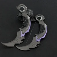 Valorant Weapon 16cm Melee Reaver 2.0 Karambit Knife 16cm Metal Game Peripheral Samurai Sword Alloy Model Keychain Kid Gift Toys 1