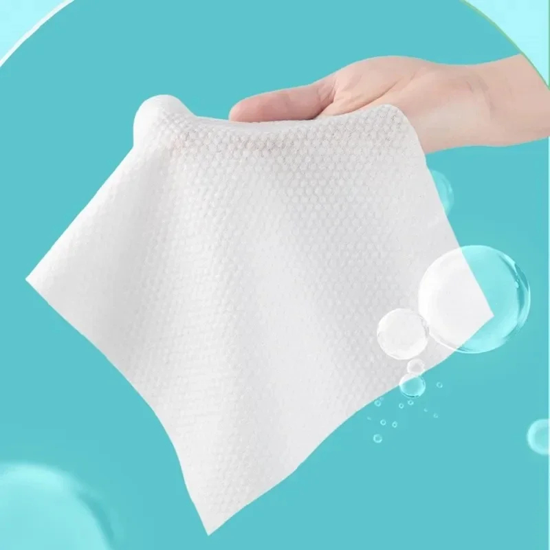 Soft Fabric Travel Thickened 1 bag Disposable Face Towel 100Cotton Cleansing Dry Wet Makeup Remover Pearl Cotton Reusable