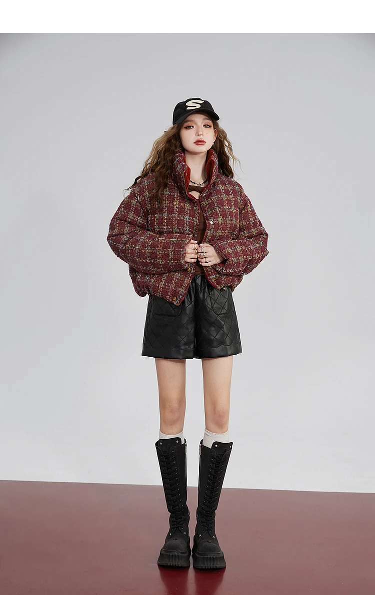 цена ELFSACK Christmas Korean Fashion Down Coats Women 2023 Winter New Designer Outwears