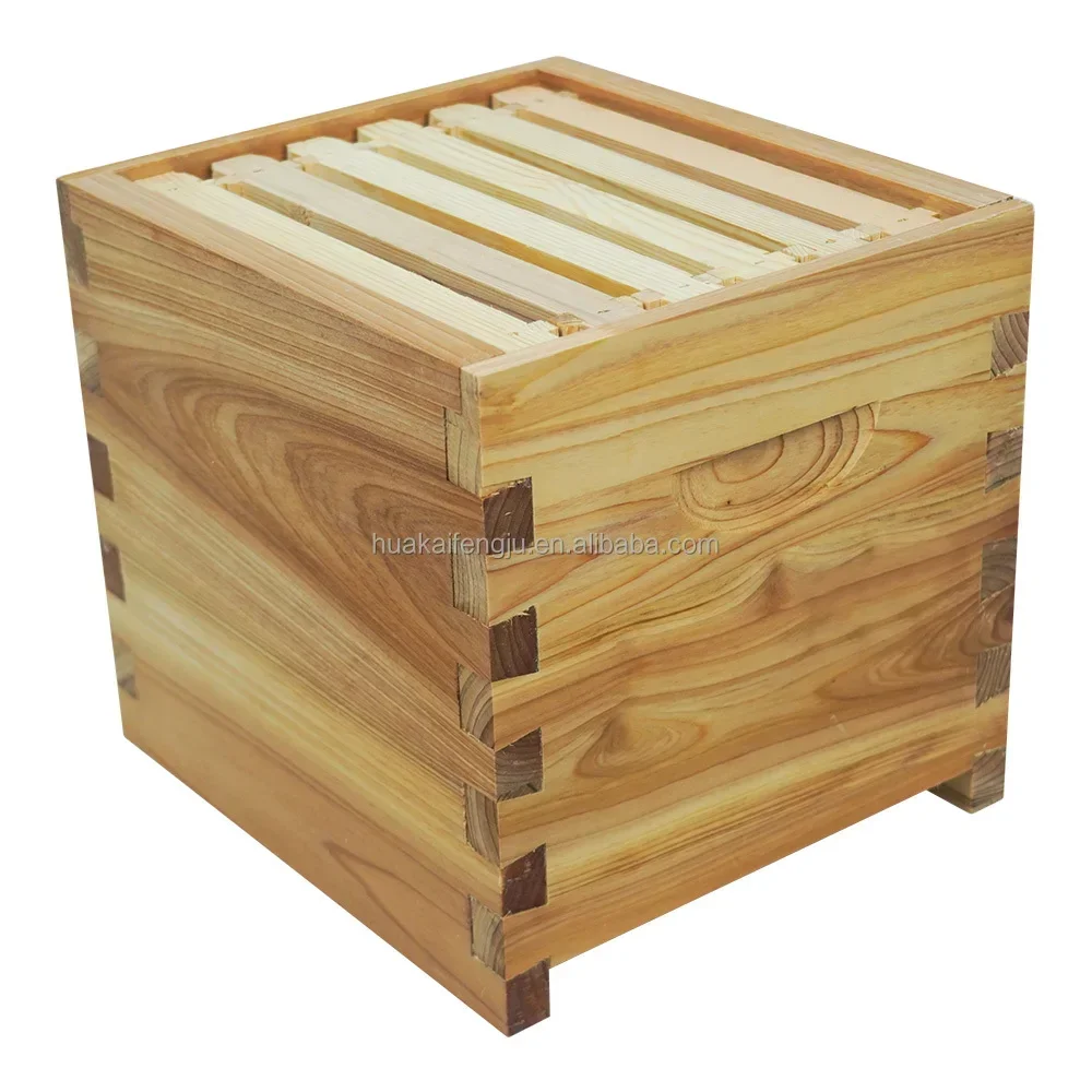 Hot Sale 4 Frames Automatic Wooden Honey Bee Hive Box Auto Self Flowing Beehive For Honey Bees