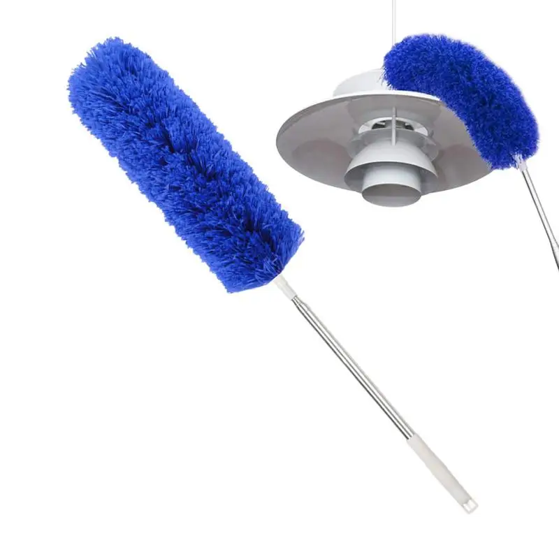 

Gutter Brush Adjustable Dust Removal Brush Telescopic Extension Microfiber Feather Duster Easy Leaves And Debris Remover Cleaner