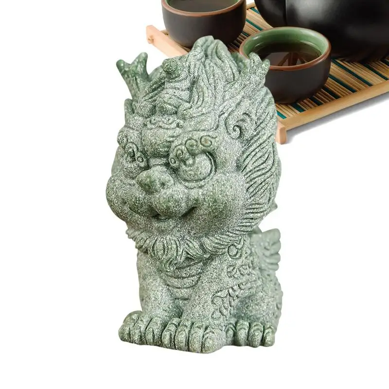 

Tea Pet Ornaments Kung Fu Tea Ornament Pixi Figures Tea Pet Sculpture Miniature Traditional Animal Sculpture Lucky Feng Shui