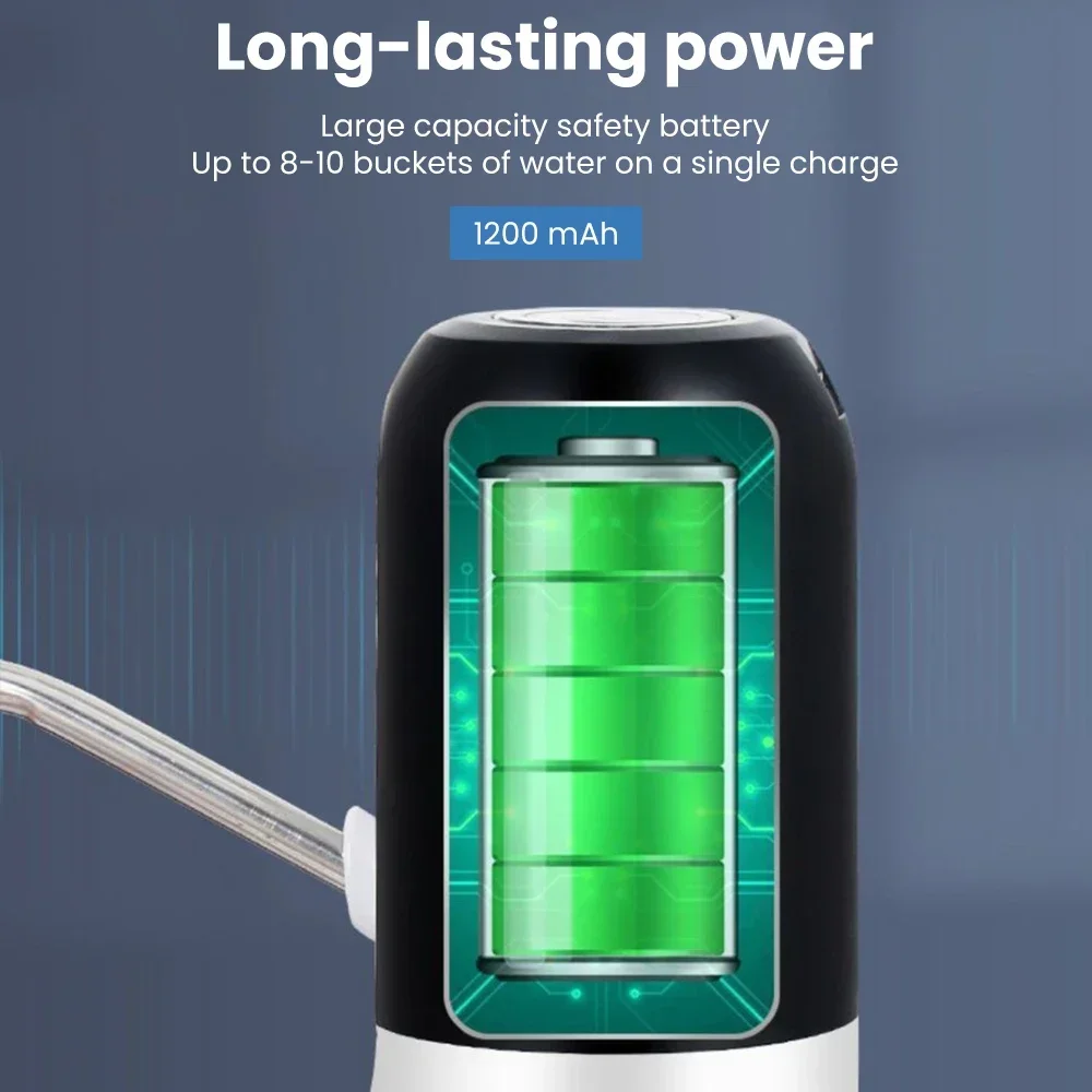1/2PCS Electric Water Dispenser Pump Automatic Water Bottle Pump USB Charging One Click Auto Switch Drink spigot water pump water dispenser water bottle pump beverage dispenser water dispenser pump