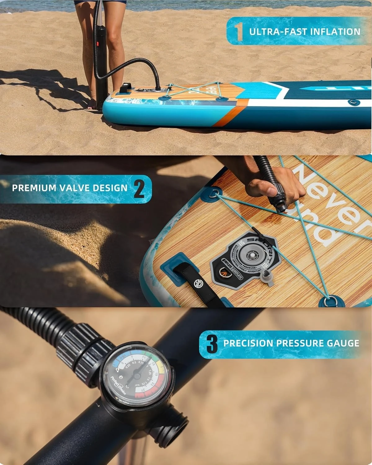 Super Wide Inflatable Stand Up Paddle Board 6