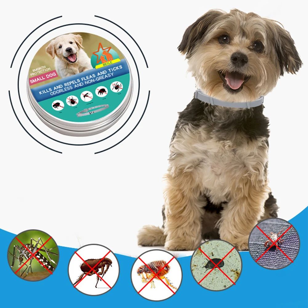 Title 5, Flea Collar 38/70CM Pet Anti Flea Tick Neck Col...