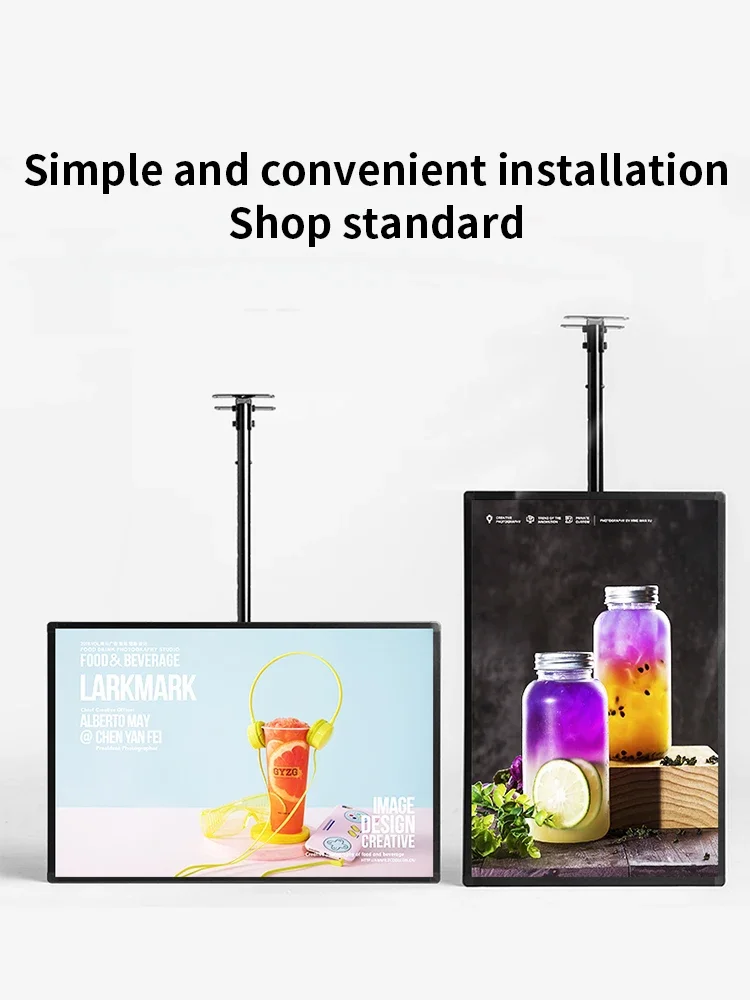 슬림 스냅 프레임 LED 라이트 박스 조명 포스터 디스플레이 LED 백라이트 메뉴 보드, 레스토랑 카페 상점용 벽걸이 광고판