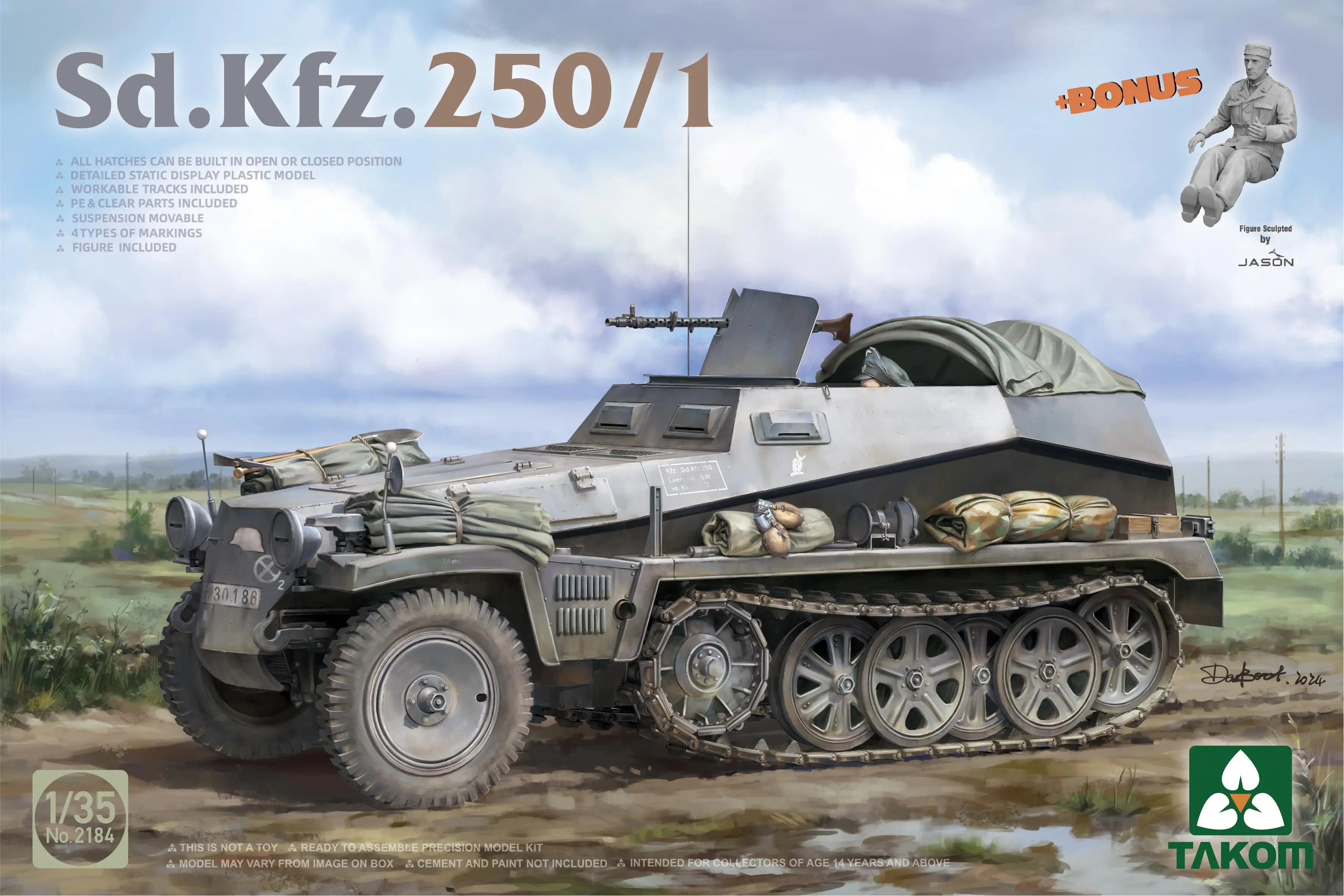 

TAKOM 2184 1/35 Sd.Kfz.250/1 Plastic Model