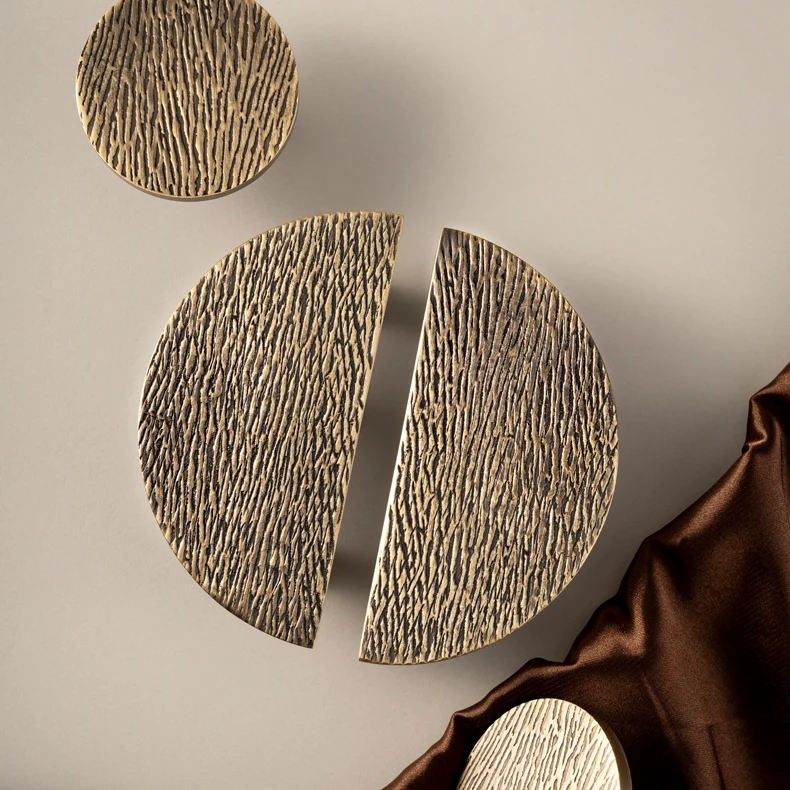 semicircular cabinet handle brass drawer knob modern furniture