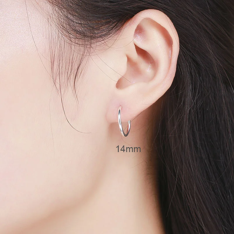 Silver Hoop Earrings Silver Earrings Hoop Earrings Womens Earrings 990 Sterling Silver