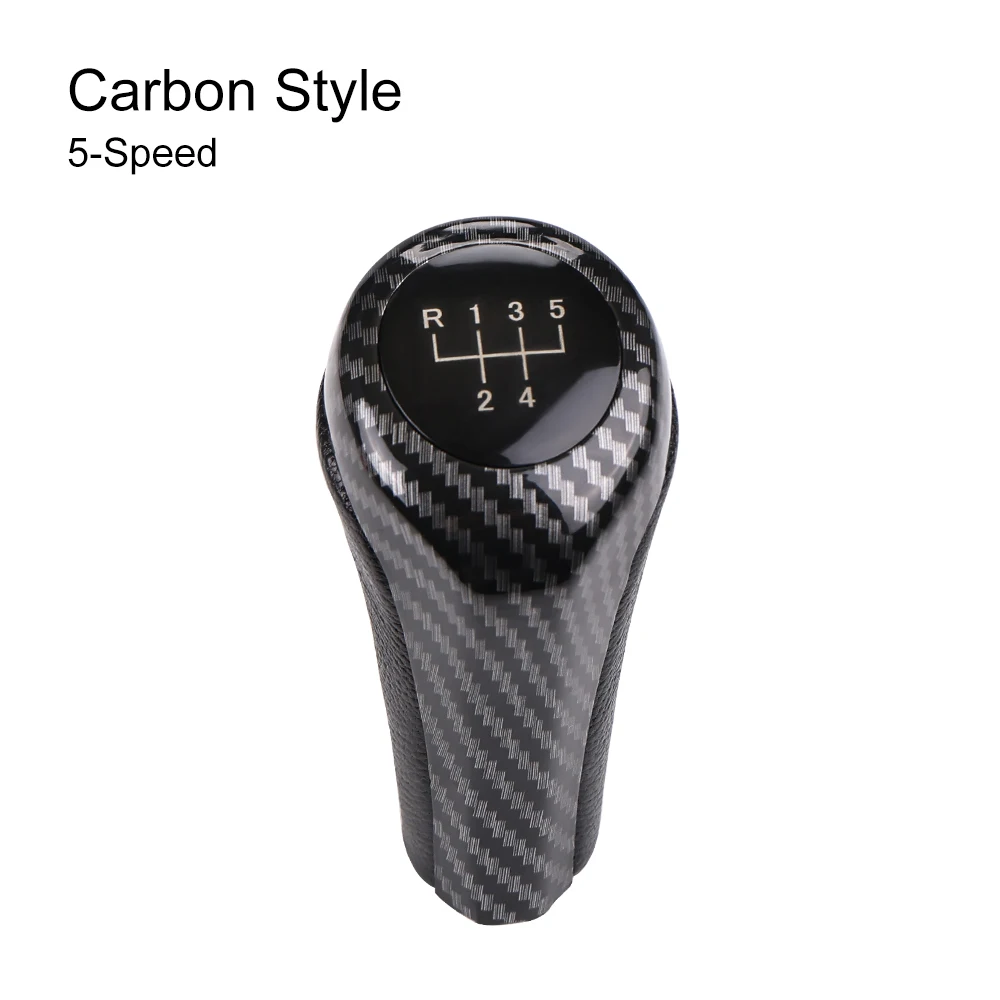 Luxury Leather Gear Stick Shift Knob - 5/6 Speed