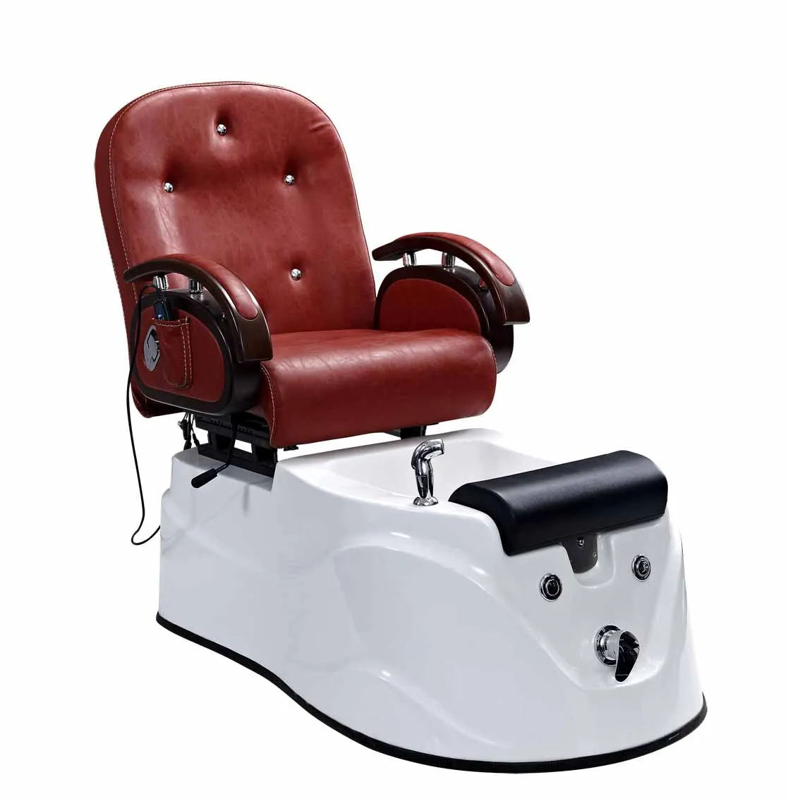 Luxury foot basin with adjustable chair foot spa massage chairs with pedicure bowl human touch pedicure chairs adjustable elevated dog bowl