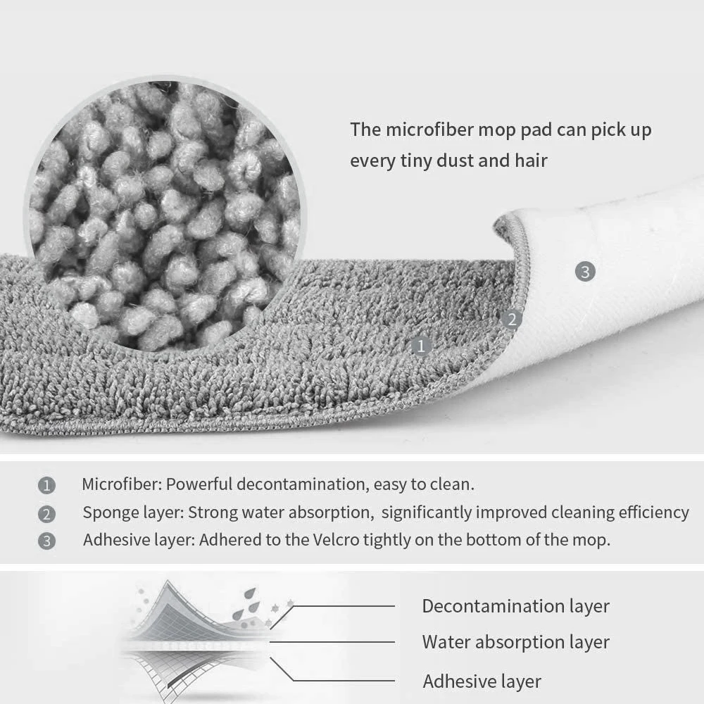 Fregona de microfibra con cubo para el hogar, mopa de limpieza de manos  libres, Flexible, con escurridor