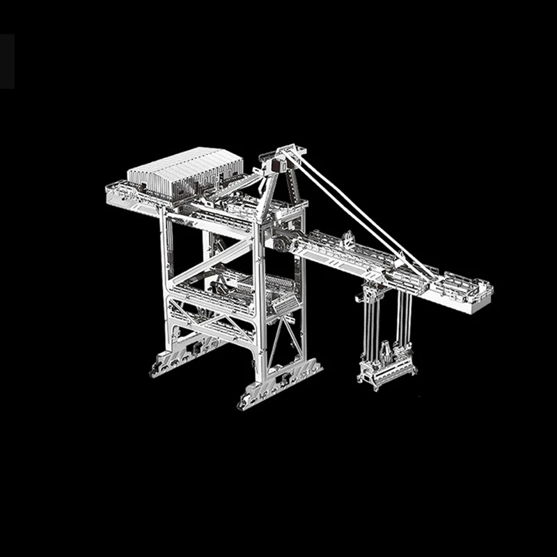 3D Metal Puzzler Engineering vehicle CRANE model KITS Assemble Jigsaw Puzzle Gift Toys For Children 4